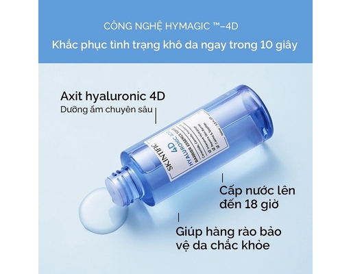 Toner Cấp Ẩm 4D Hyaluronic Acid Barrier Essence Toner 100ml SKINTIFIC ảnh 2