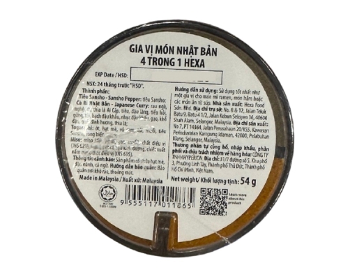 Gia Vị Món Nhật Bản 4 Trong 1 54g Hexa ảnh 4