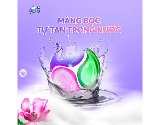 Viên Giặt Xả 2In1 Hương Nước Hoa Huyền Diệu - 34 Viên x 15g Maxkleen ảnh 3