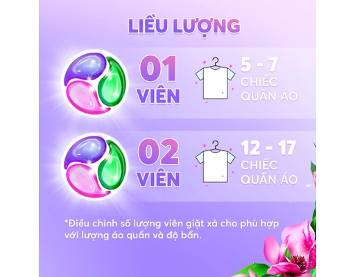 Viên Giặt Xả 2In1 Hương Nước Hoa Huyền Diệu - 34 Viên x 15g Maxkleen ảnh 4