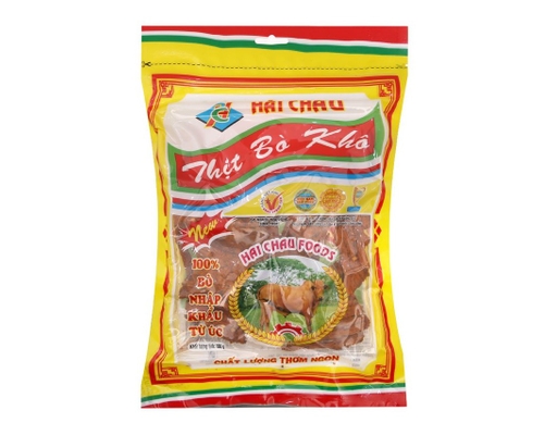 Thịt Khô Bò Miếng 100g Hải Châu ảnh 0