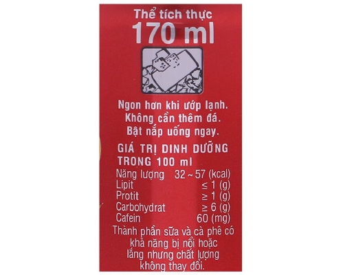 Cà Phê Sữa Uống Liền 170ml Birdy ảnh 1