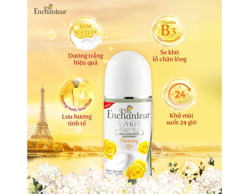 Lăn Khử Mùi Trắng Da Hương Nước Hoa Charming 50ml Enchanteur ảnh 1