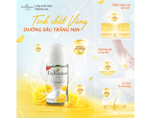 Lăn Khử Mùi Trắng Da Hương Nước Hoa Charming 50ml Enchanteur ảnh 4
