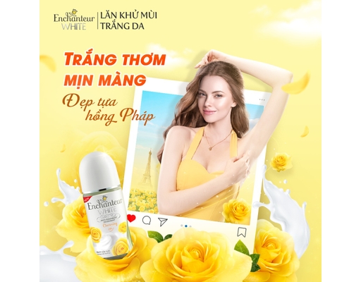Lăn Khử Mùi Trắng Da Hương Nước Hoa Charming 50ml Enchanteur ảnh 5