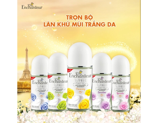 Lăn Khử Mùi Trắng Da Hương Nước Hoa Charming 50ml Enchanteur ảnh 7