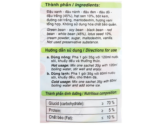 Bột 5 Thứ Đậu Hạt Sen 350g Bích Chi ảnh 2