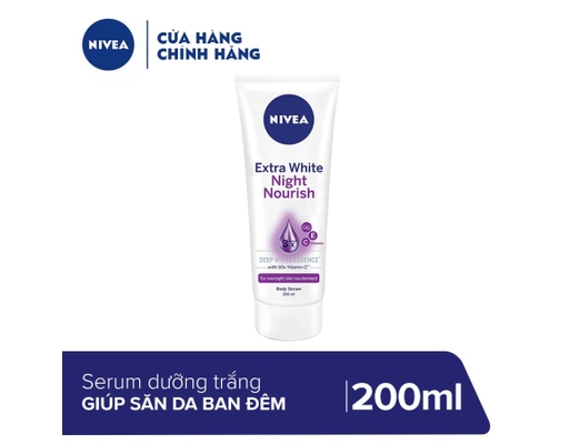 Serum Dưỡng Thể Trắng Da Ban Đêm Extra White Night Nourish Body Serum 200ml NIVEA ảnh 1