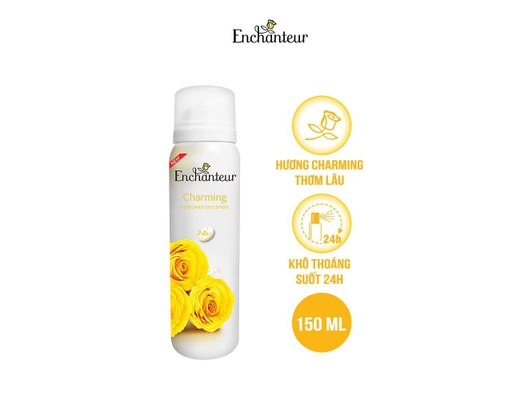 Xịt Khử Mùi Hương Nước Hoa Charming 150ml Enchanteur ảnh 1