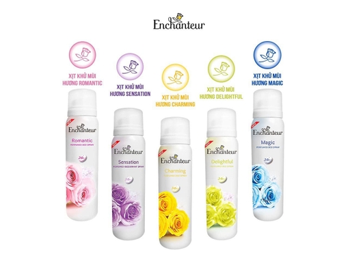 Xịt Khử Mùi Hương Nước Hoa Charming 150ml Enchanteur ảnh 4