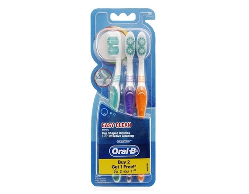 Bàn Chải Đánh Răng Easy Clean Mềm Vỉ 3 Cây Oral-B ảnh 0