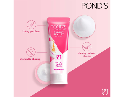 Sữa Rửa Mặt Sáng Mịn Rạng Rỡ 100g POND'S ảnh 3