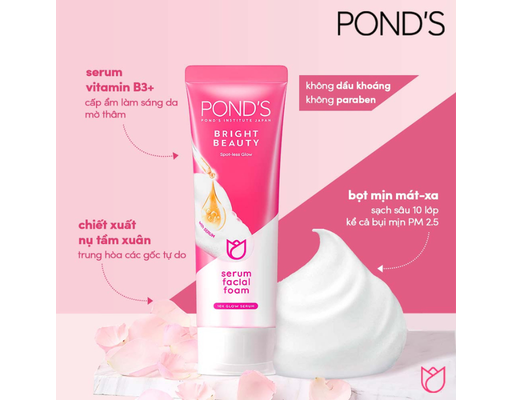 Sữa Rửa Mặt Sáng Mịn Rạng Rỡ 100g POND'S ảnh 4