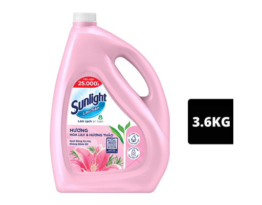 Nước Lau Sàn Lily & Hương Thảo 3.6kg Sunlight ảnh 0