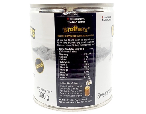 Sữa Đặc Brothers Trung Nguyên Lon 390g Trung Nguyên ảnh 2