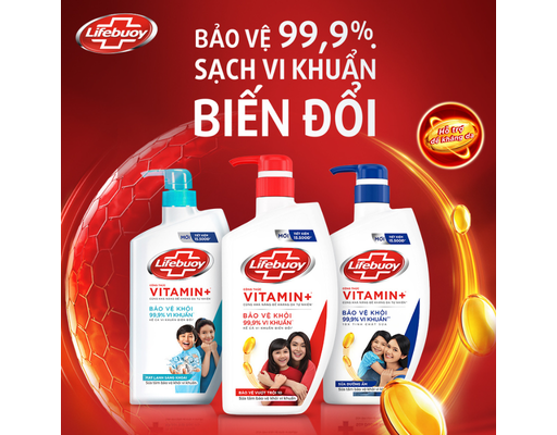 Sữa Tắm Bảo Vệ Vượt Trội 10 Diệt Khuẩn 800g Lifebuoy ảnh 8