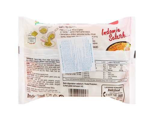 Mì Xào Khô Goreng Vị Đặc Biệt 85g Indomie ảnh 3