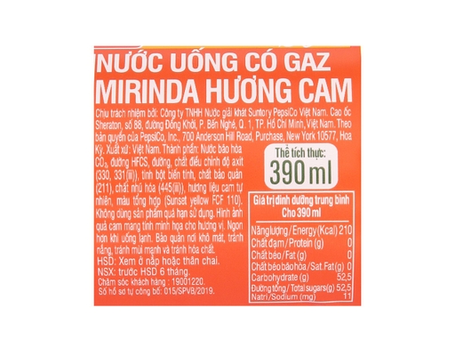 Nước Ngọt Hương Cam 390ml Mirinda ảnh 3