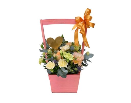 Giỏ Hoa Nụ Cười Việt Size L 300g Dalat Hasfarm ảnh 0