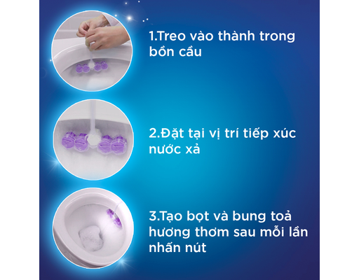 Viên Tẩy Bồn Cầu Power 5 Hương Trà Xanh & Chanh Vàng 55g VIM ảnh 2