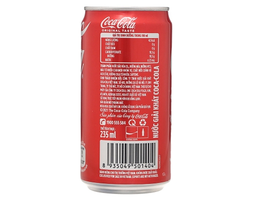 Thùng 24 Lon Nước Giải Khát 235ml-06066512 Coca Cola ảnh 2