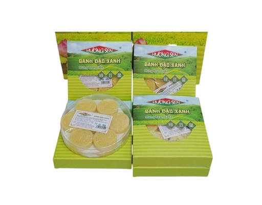 Hộp 7 Cái Bánh Đậu Xanh x 30g (210g) Hương Sen ảnh 1