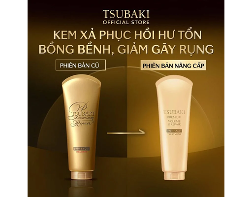 Kem Xả Phục Hồi Ngăn Rụng Tóc Premium 180g TSUBAKI ảnh 2