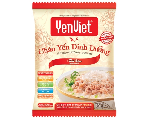 Thùng 30 Gói Cháo Yến Dinh Dưỡng Yến Việt Vị Thịt Bằm Gói 50g Yến Việt ảnh 1