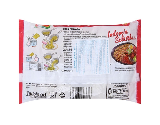 Thùng 40 Gói Mì Xào Khô Goreng Vị Sườn - 02318363 Indomie ảnh 2