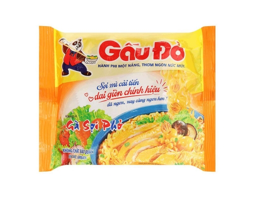 Thùng 30 Gói Mì Gấu Đỏ Sợi Phở Hành Phi 63g - 01870510 Gấu Đỏ ảnh 1