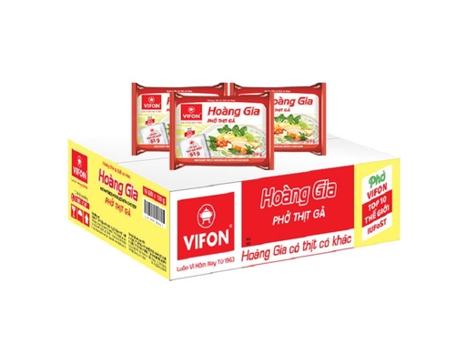 Thùng 18 Gói Phở Vifon Hoàng Gia Vị Thịt Gà Gói 120g Vifon ảnh 0