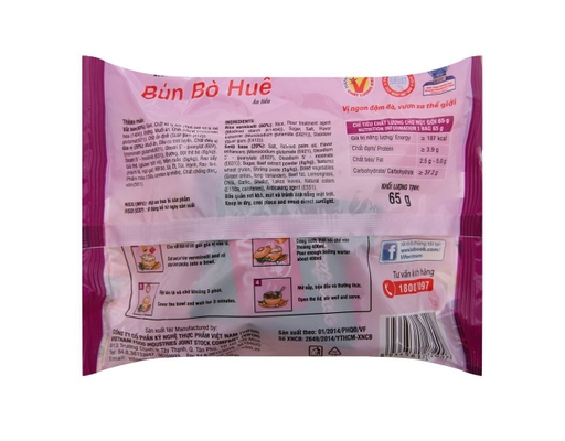 Thùng 30 Gói Bún Bò Huế Vifon Gói 65g Vifon ảnh 2