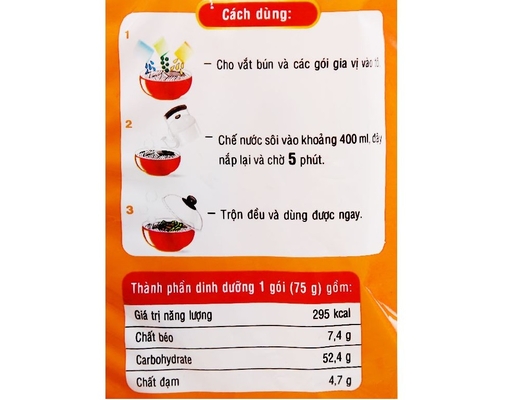 Thùng 30 Gói Bún Giò Heo Ăn Liền Hằng Nga Gói 75g Hằng Nga ảnh 4