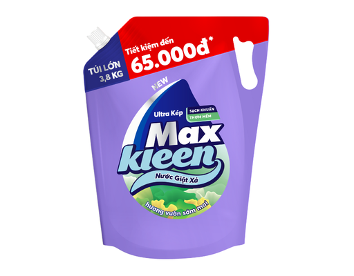 Nước Giặt Xả Hương Vườn Sớm Mai 3.8kg MaxKleen ảnh 0