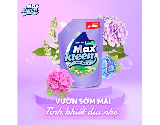 Nước Giặt Xả Hương Vườn Sớm Mai 3.8kg MaxKleen ảnh 1