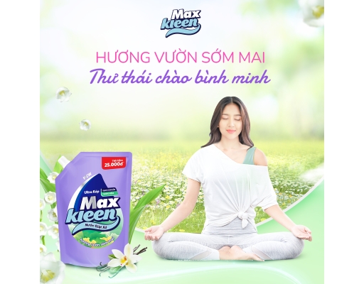 Nước Giặt Xả Hương Vườn Sớm Mai 3.8kg MaxKleen ảnh 4