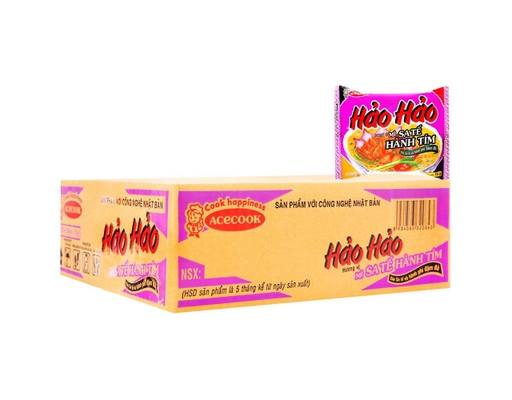 Thùng 30 Gói Mì Hảo Hảo Vị Sate Hành Tím Gói 75g ACECOOK ảnh 5