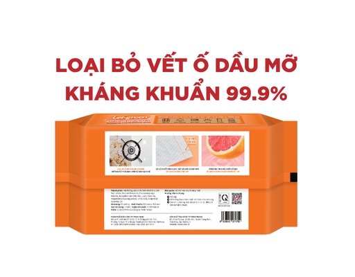 Khăn Ướt Lau Ố Dầu Nhà Bếp 30 Miếng Let-green ảnh 1