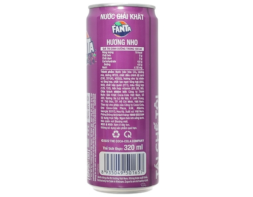 Nước Giải Khát Hương Nho 320ml Fanta ảnh 1