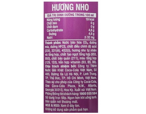 Nước Giải Khát Hương Nho 320ml Fanta ảnh 2