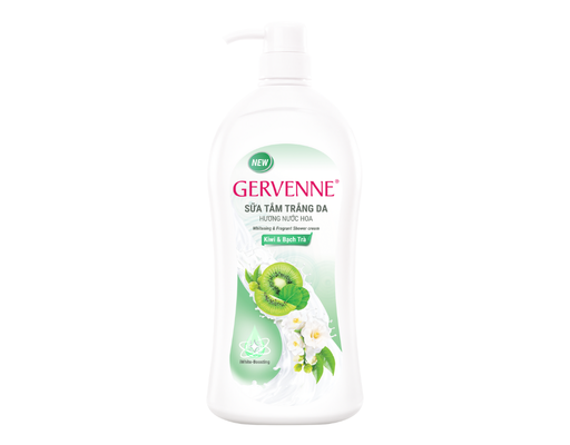 Sữa Tắm Kiwi & Bạch Trà 900g Gervenne ảnh 1