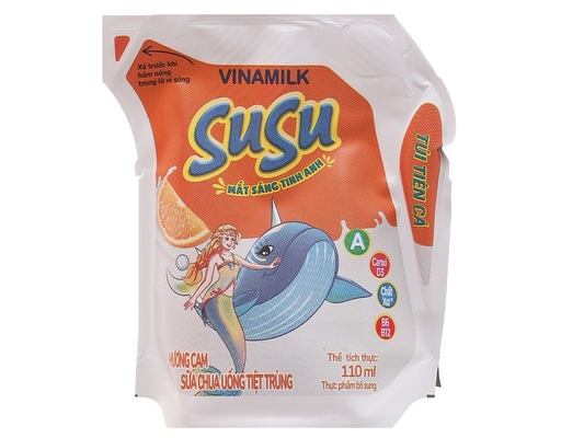 Sữa Chua Uống Susu Hương Cam 110ml Vinamilk ảnh 0