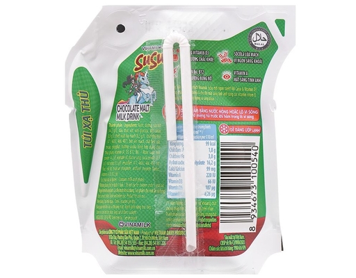 Sữa Socola Lúa Mạch Vinamilk Susu Túi 110ml Vinamilk ảnh 1
