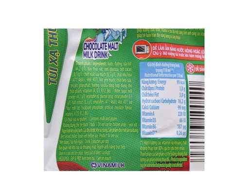 Sữa Socola Lúa Mạch Vinamilk Susu Túi 110ml Vinamilk ảnh 2