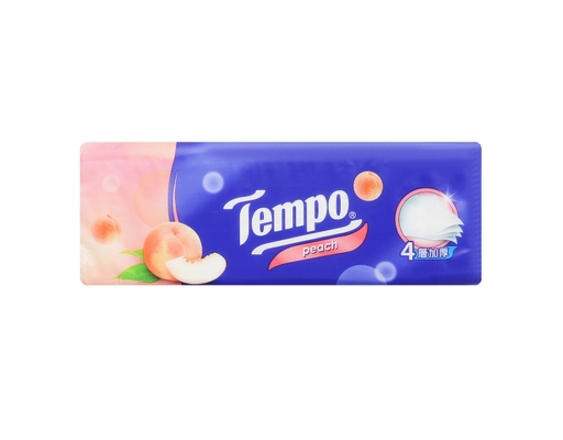 Khăn Giấy Gói Rút Hương Đào 4 Lớp 90 Tờ Tempo ảnh 2