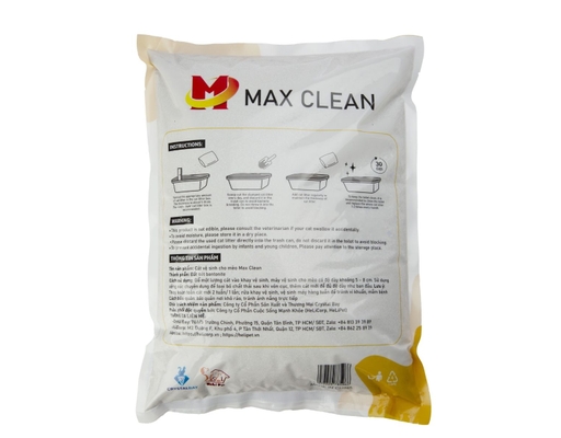 Cát Vệ Sinh Đất Sét Hương Chanh 4kg Max Clean ảnh 2