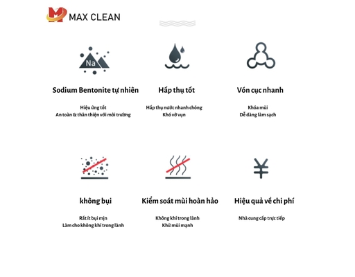 Cát Vệ Sinh Đất Sét Hương Cafe 4kg Max Clean ảnh 3