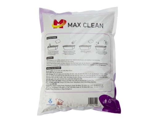 Cát Vệ Sinh Đất Sét Hương Lavender 4kg Max Clean ảnh 2