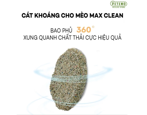 Cát Vệ Sinh Khoáng Cao Cấp 4kg Max Clean ảnh 2
