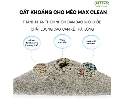 Cát Vệ Sinh Khoáng Cao Cấp 4kg Max Clean ảnh 3